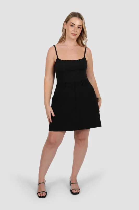 SOREVA SKORT BLACK sold by FAYT The Label