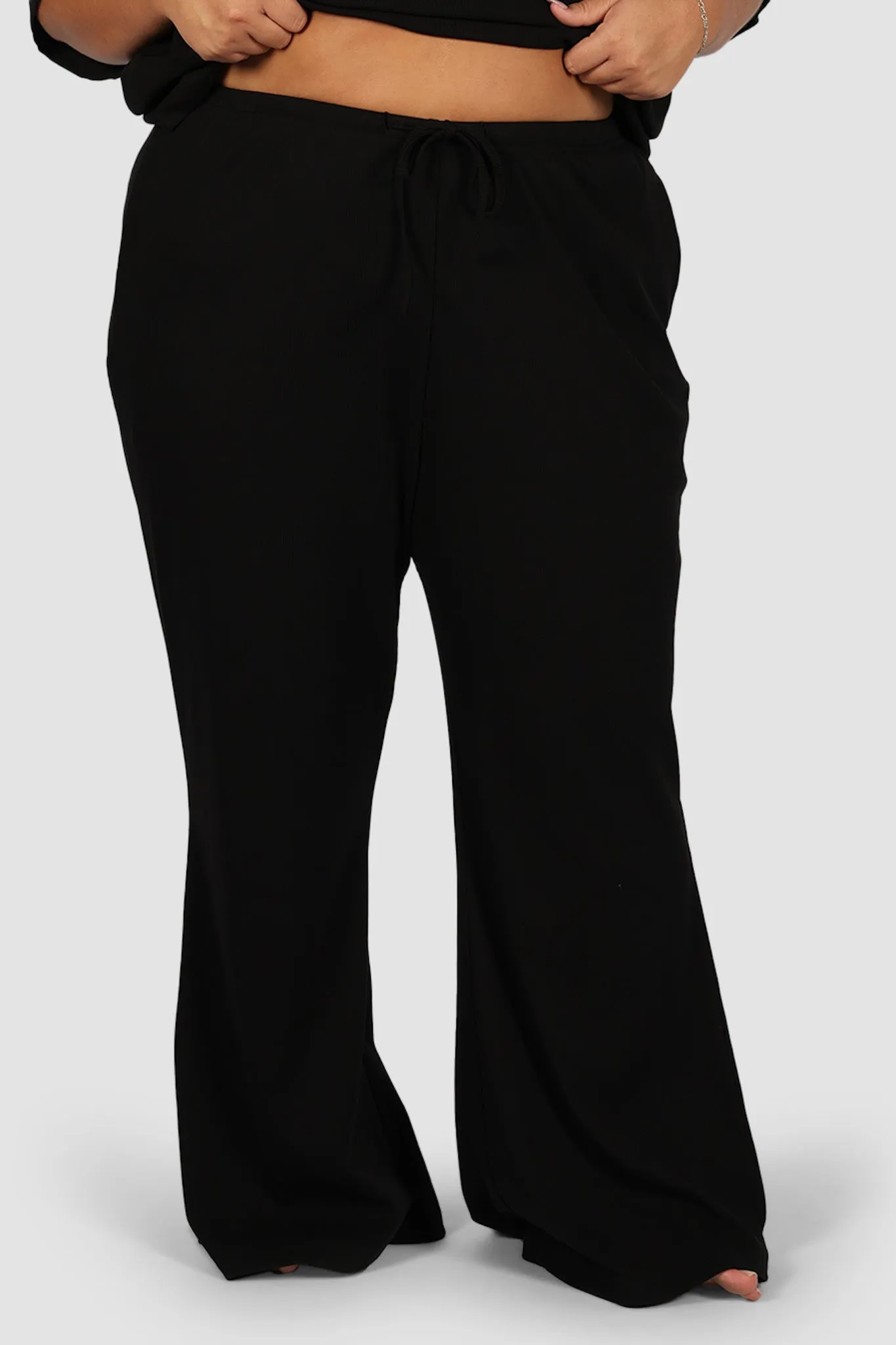 RAYLN RIB PANTS BLACK sold by FAYT The Label product image thumbnail 3