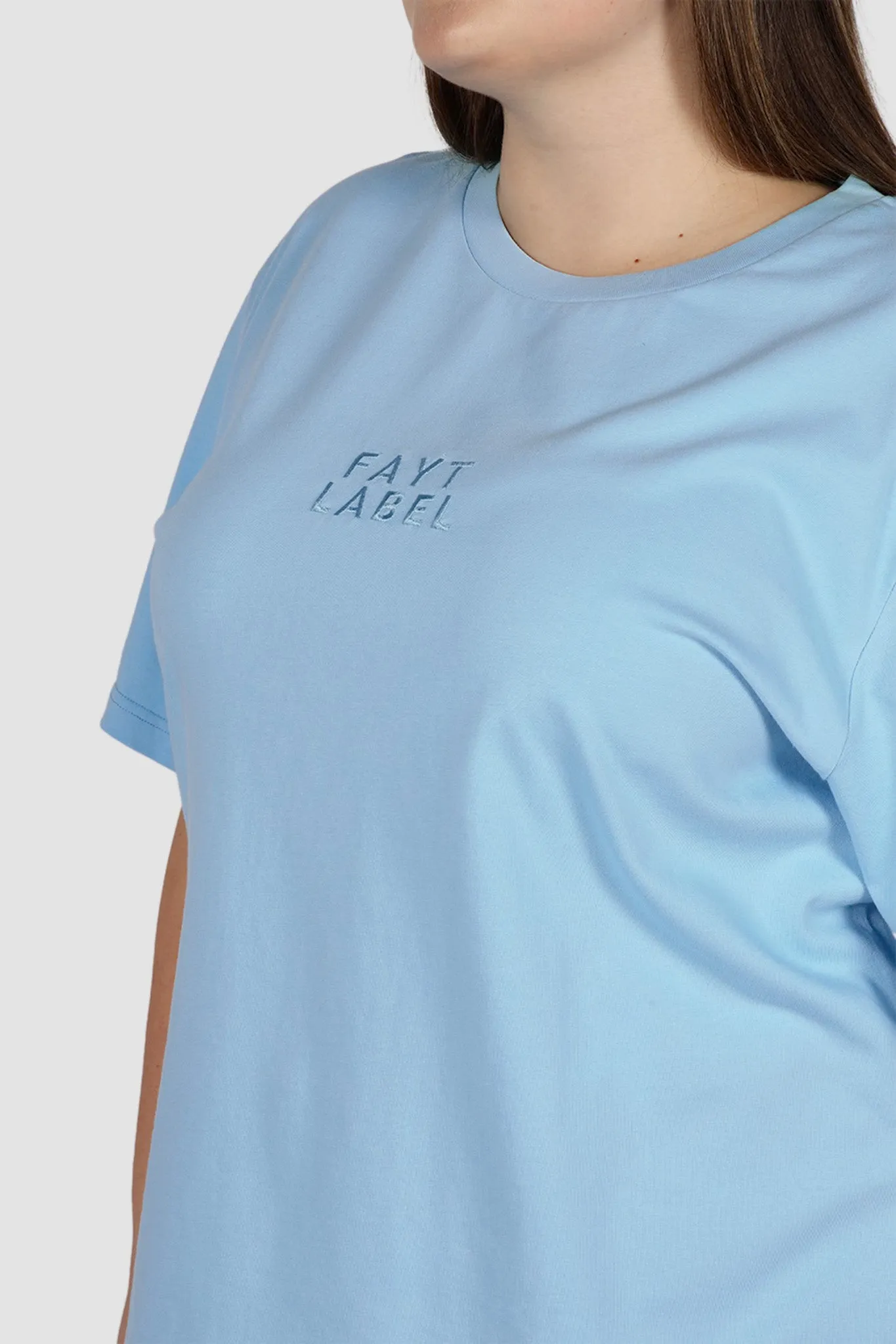 SIGNATURE LOGO TEE BLUE sold by FAYT The Label product image thumbnail 5