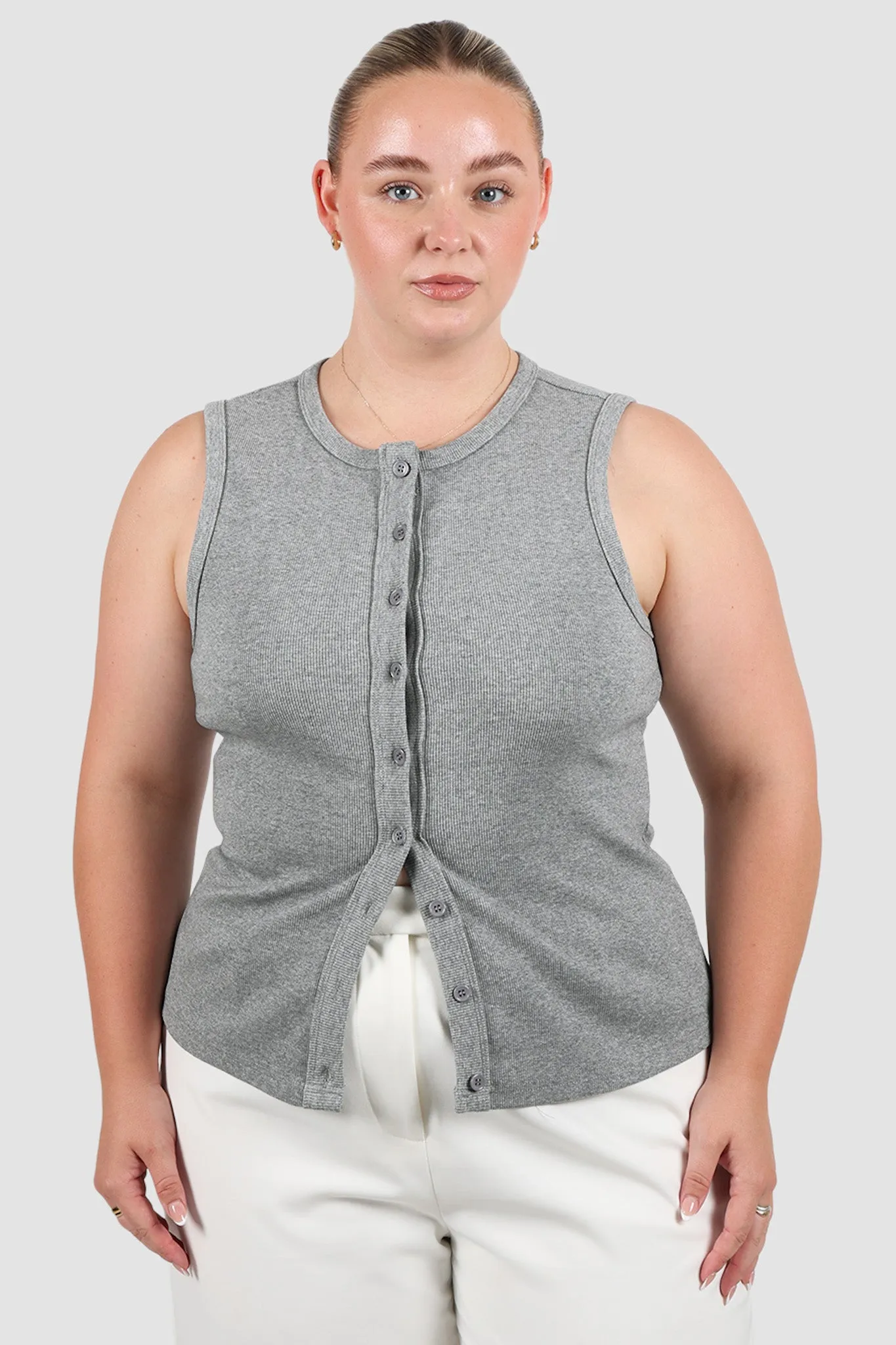 ROLLA TOP GREY MARLE sold by FAYT The Label