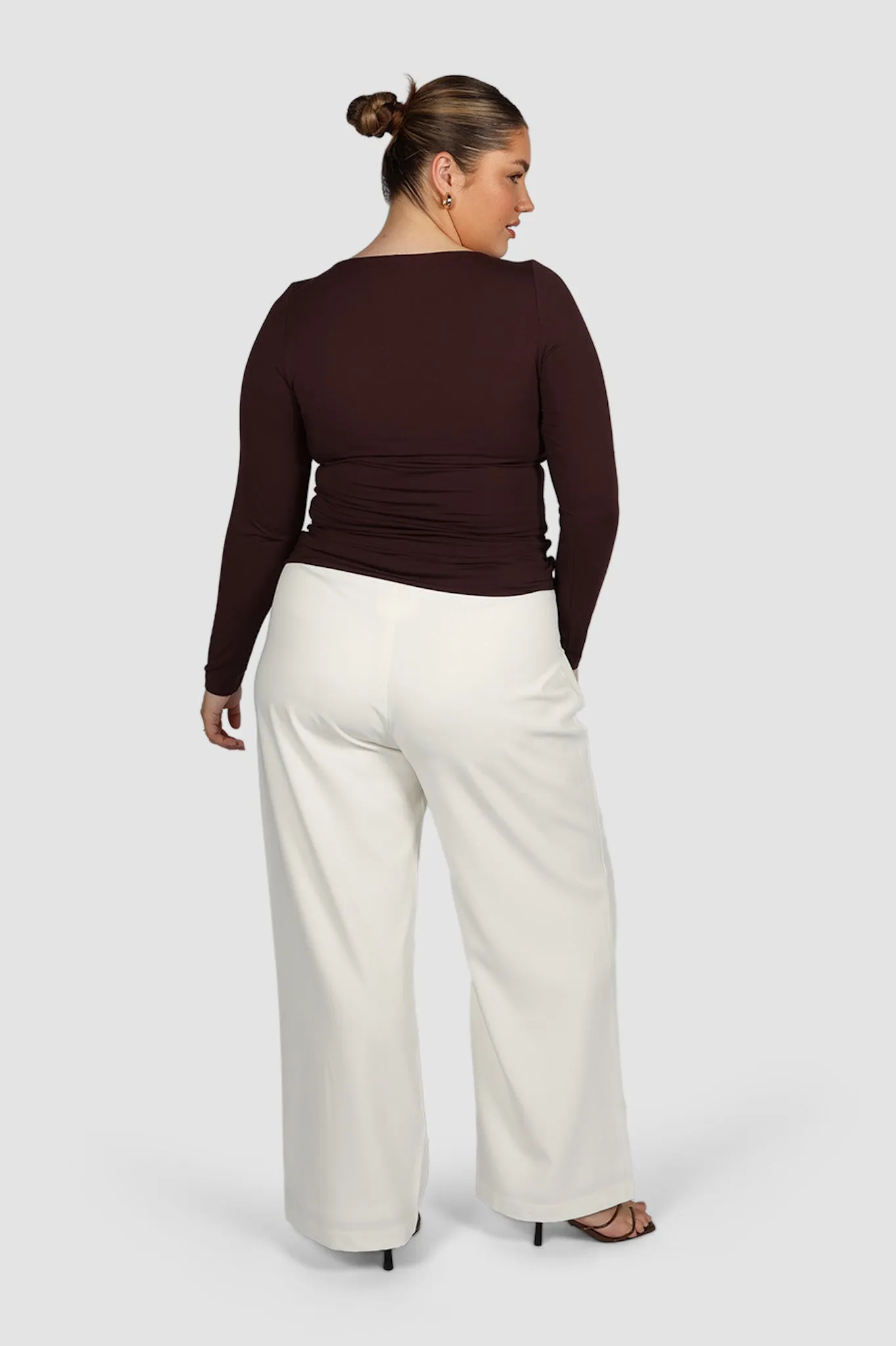 ULTRASOFT ORLA L/S TOP CHESTNUT sold by FAYT The Label product image thumbnail 5