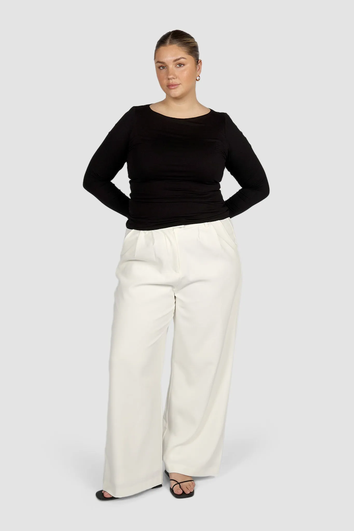 ULTRASOFT ORLA L/S TOP BLACK sold by FAYT The Label product image thumbnail 4