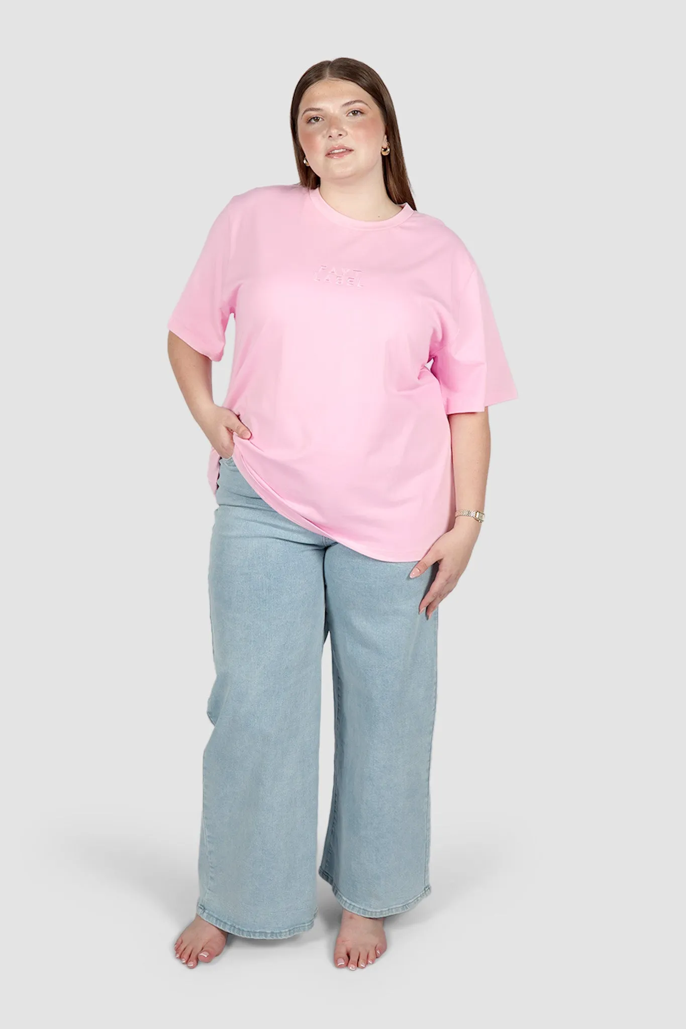 SIGNATURE LOGO TEE PINK sold by FAYT The Label product image thumbnail 2