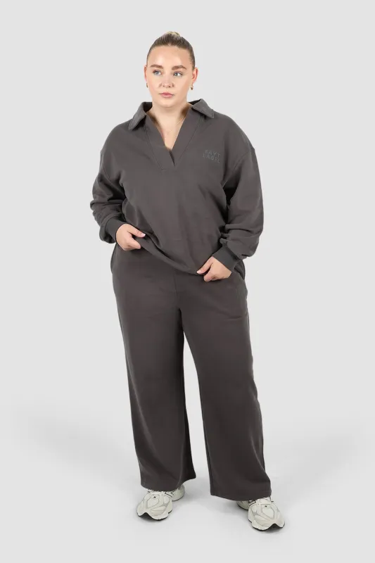 FAYT LOGO FLARE SWEATPANT CHARCOAL sold by FAYT The Label