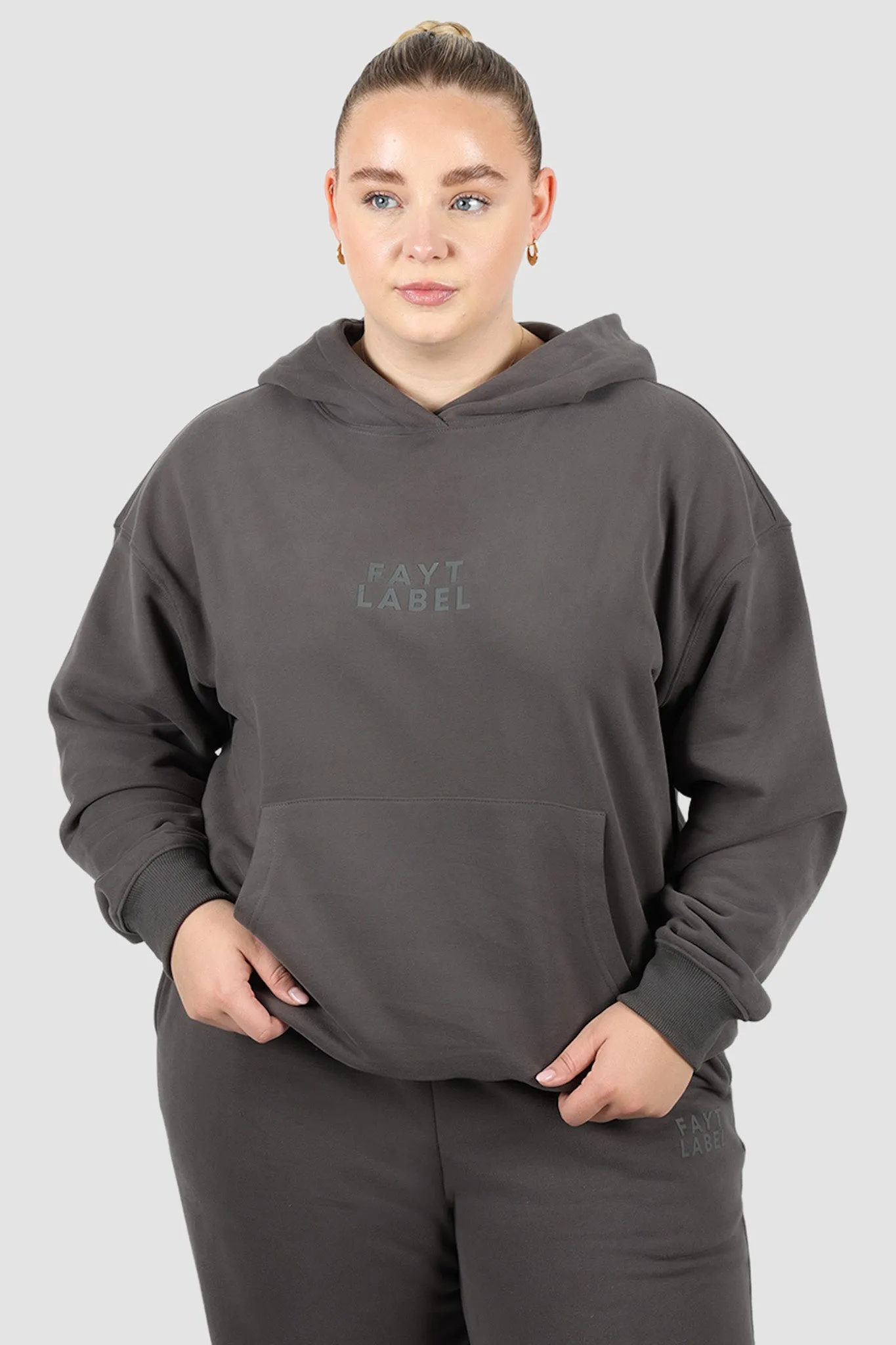 FAYT LOGO HOODIE CHARCOAL sold by FAYT The Label product image thumbnail 2