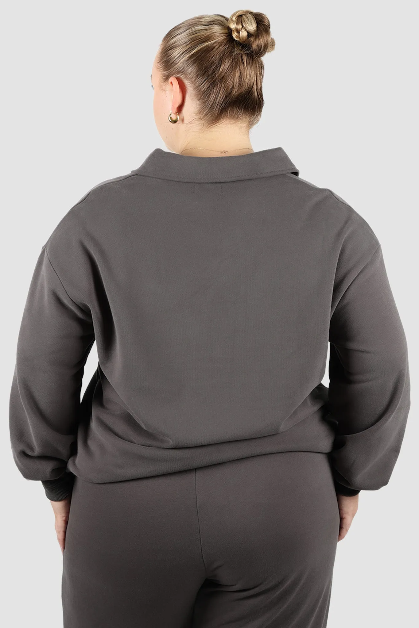 FAYT LOGO COLLAR CREW CHARCOAL sold by FAYT The Label product image thumbnail 2