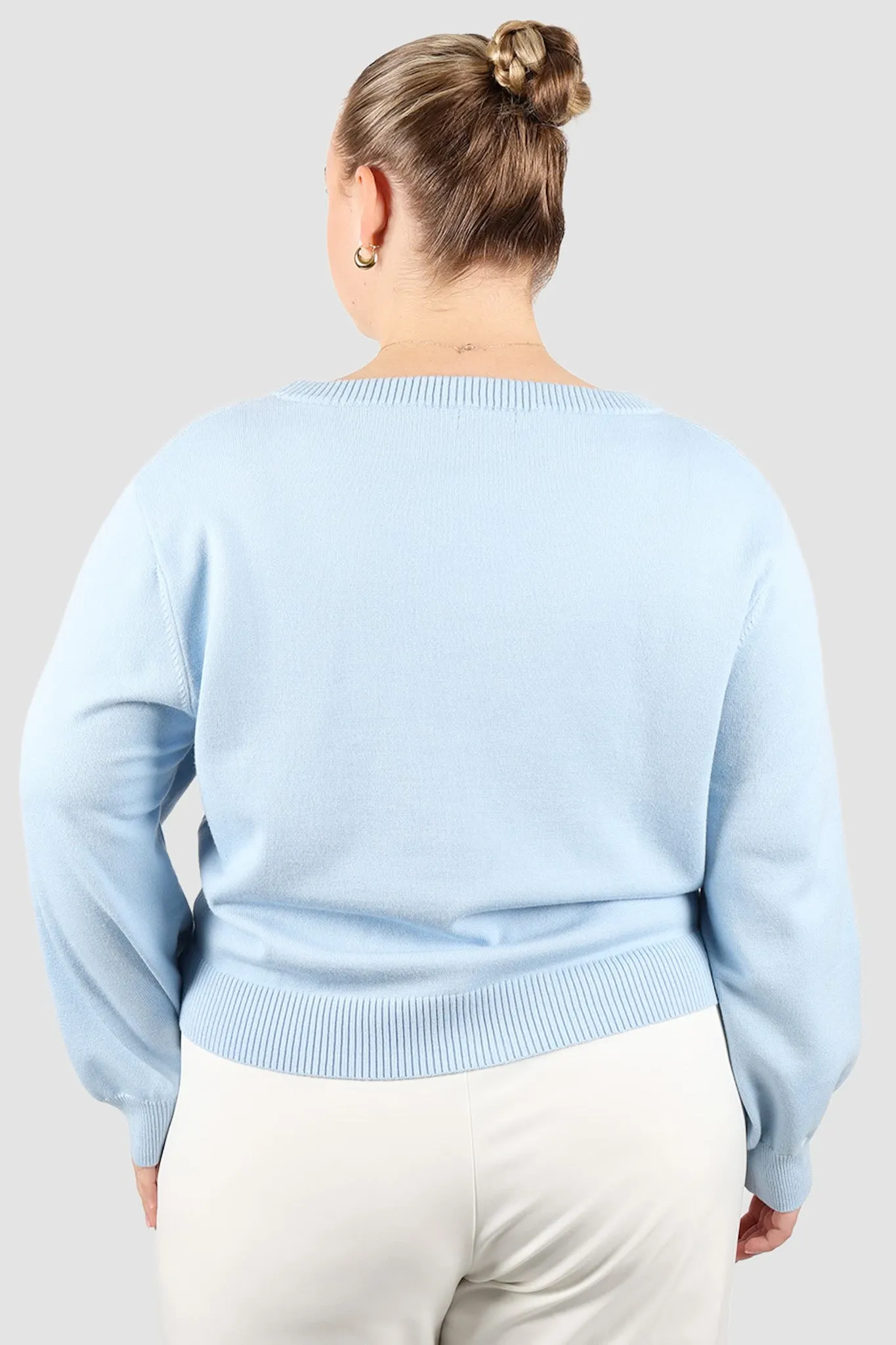 HARRIET CARDIGAN SOFT BLUE sold by FAYT The Label product image thumbnail 4