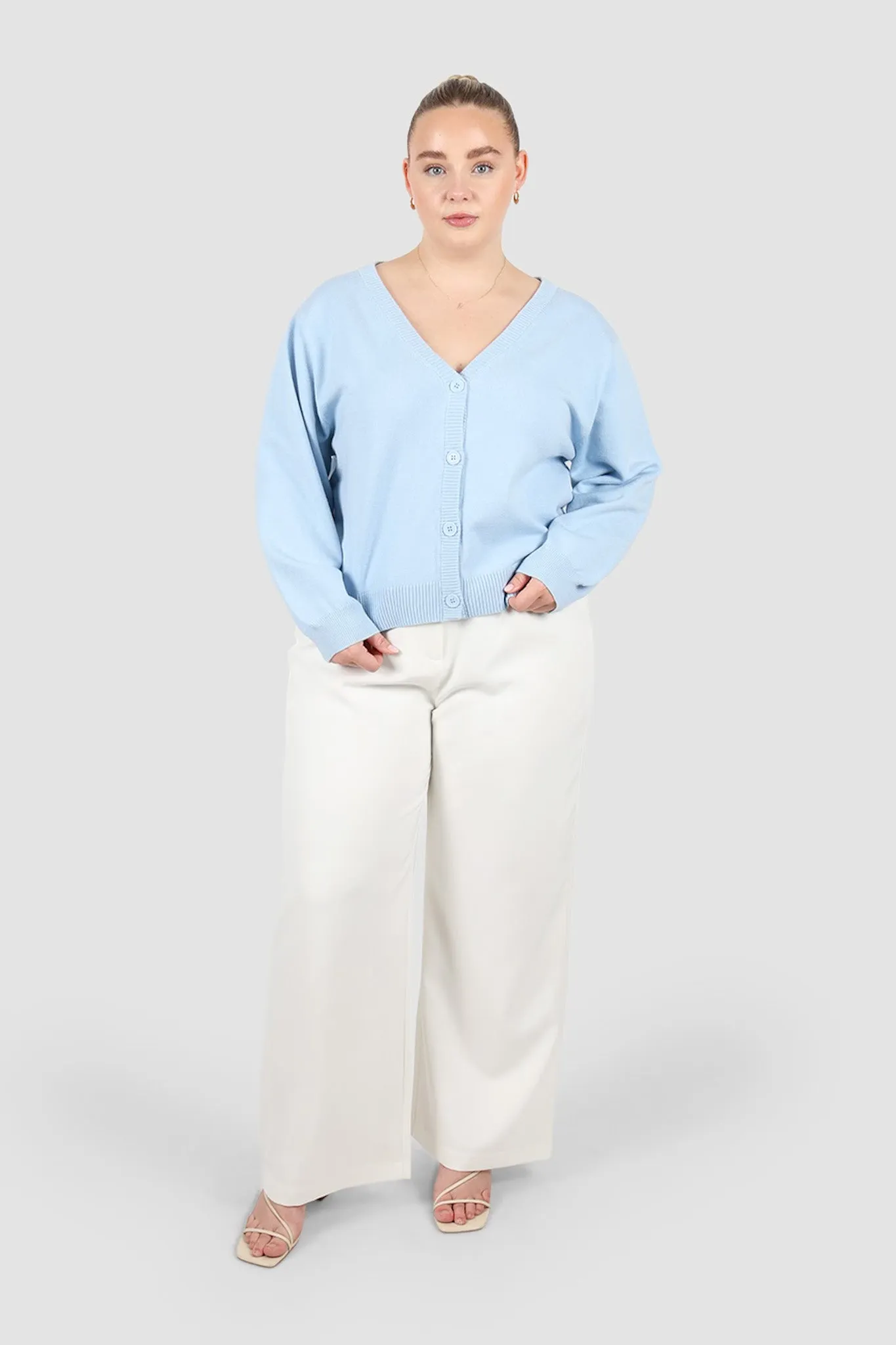 HARRIET CARDIGAN SOFT BLUE sold by FAYT The Label