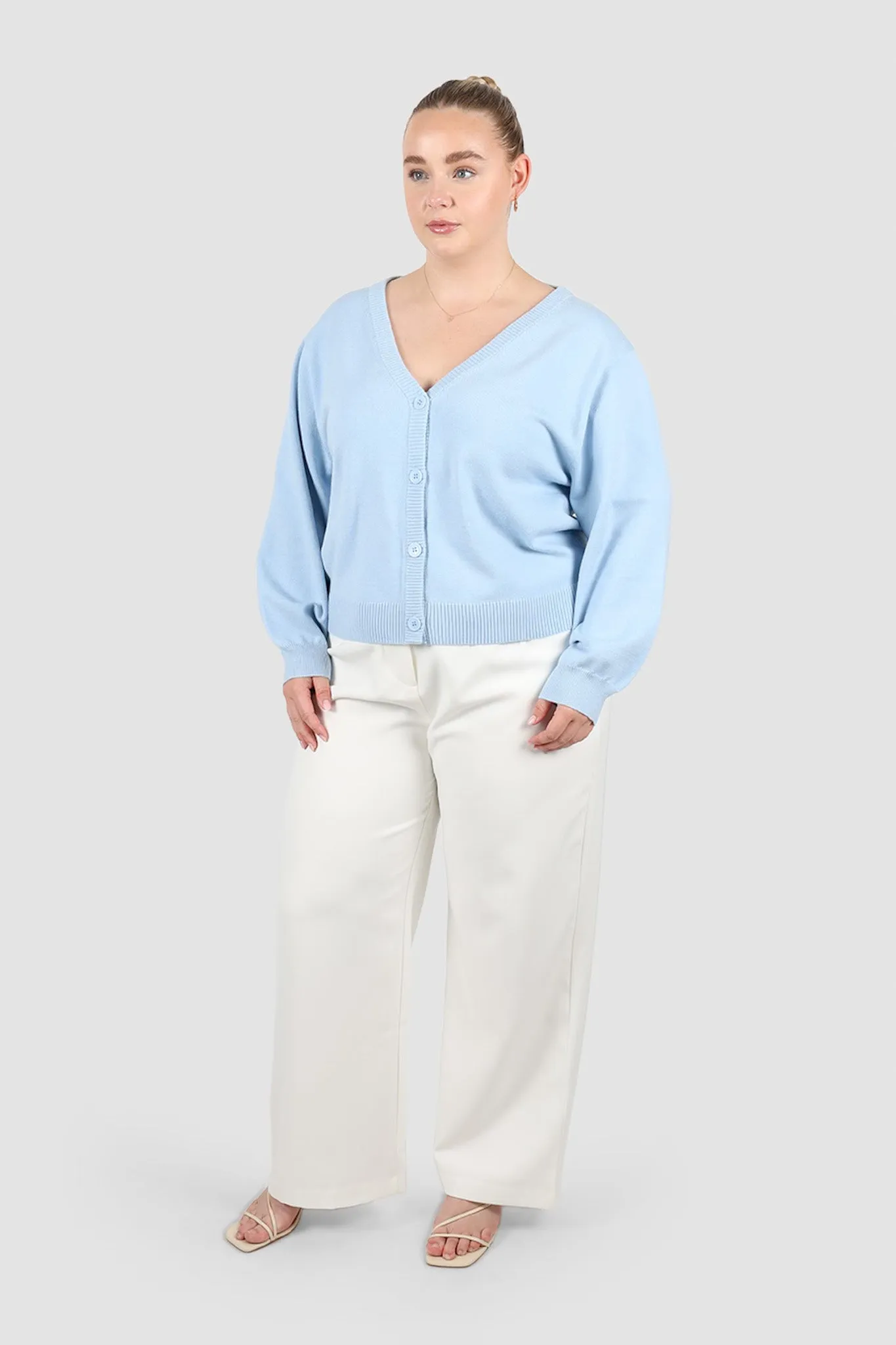 HARRIET CARDIGAN SOFT BLUE sold by FAYT The Label product image thumbnail 3