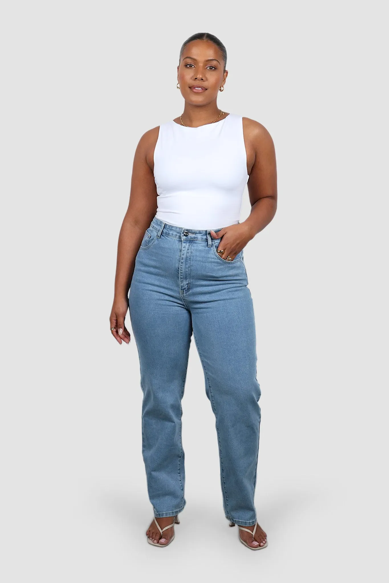 BILLY JEANS BLUE WASH TALL FIT sold by FAYT The Label product image thumbnail 3