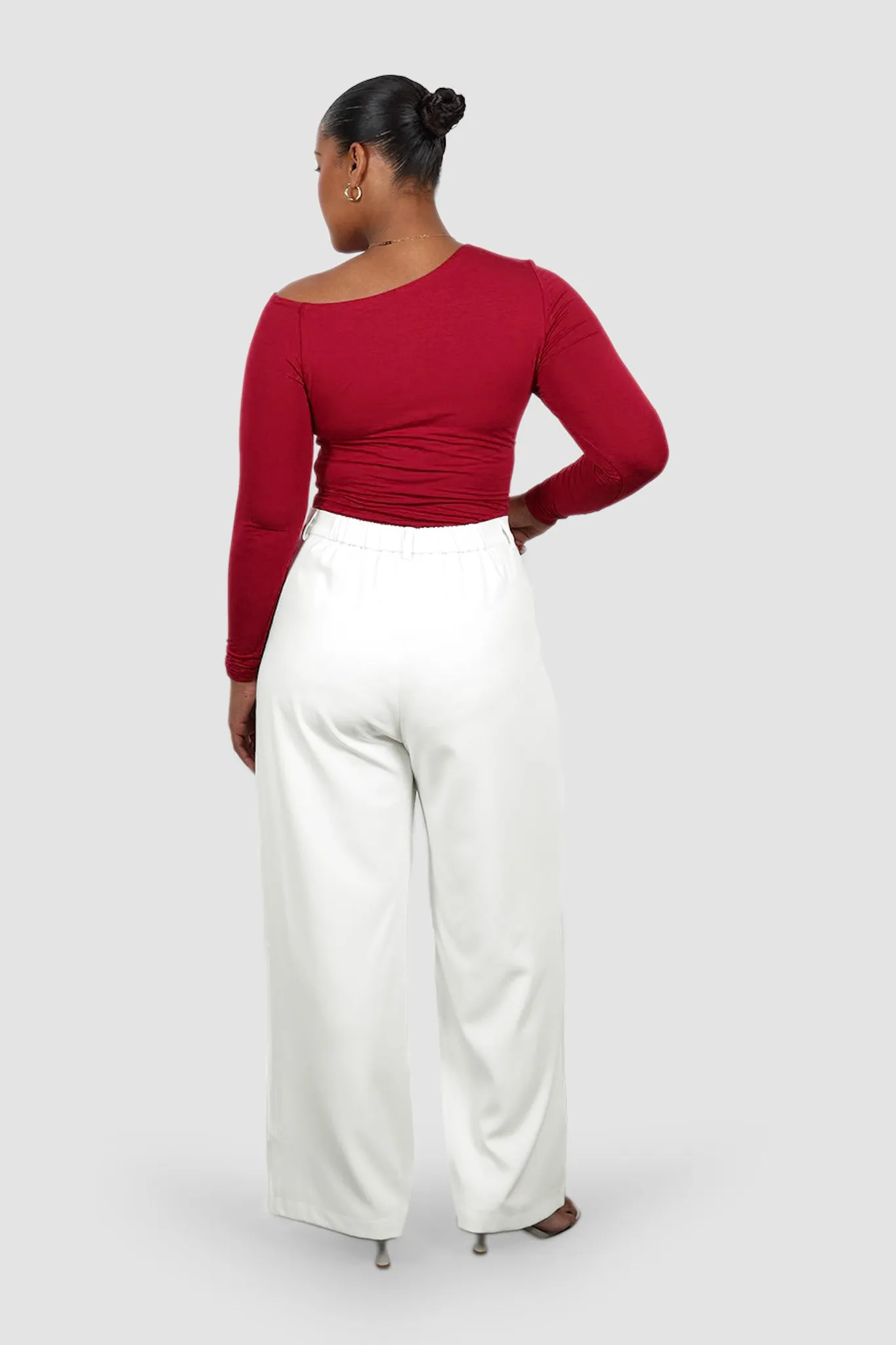 LULA LONG SLEEVE TOP CRIMSON sold by FAYT The Label product image thumbnail 5