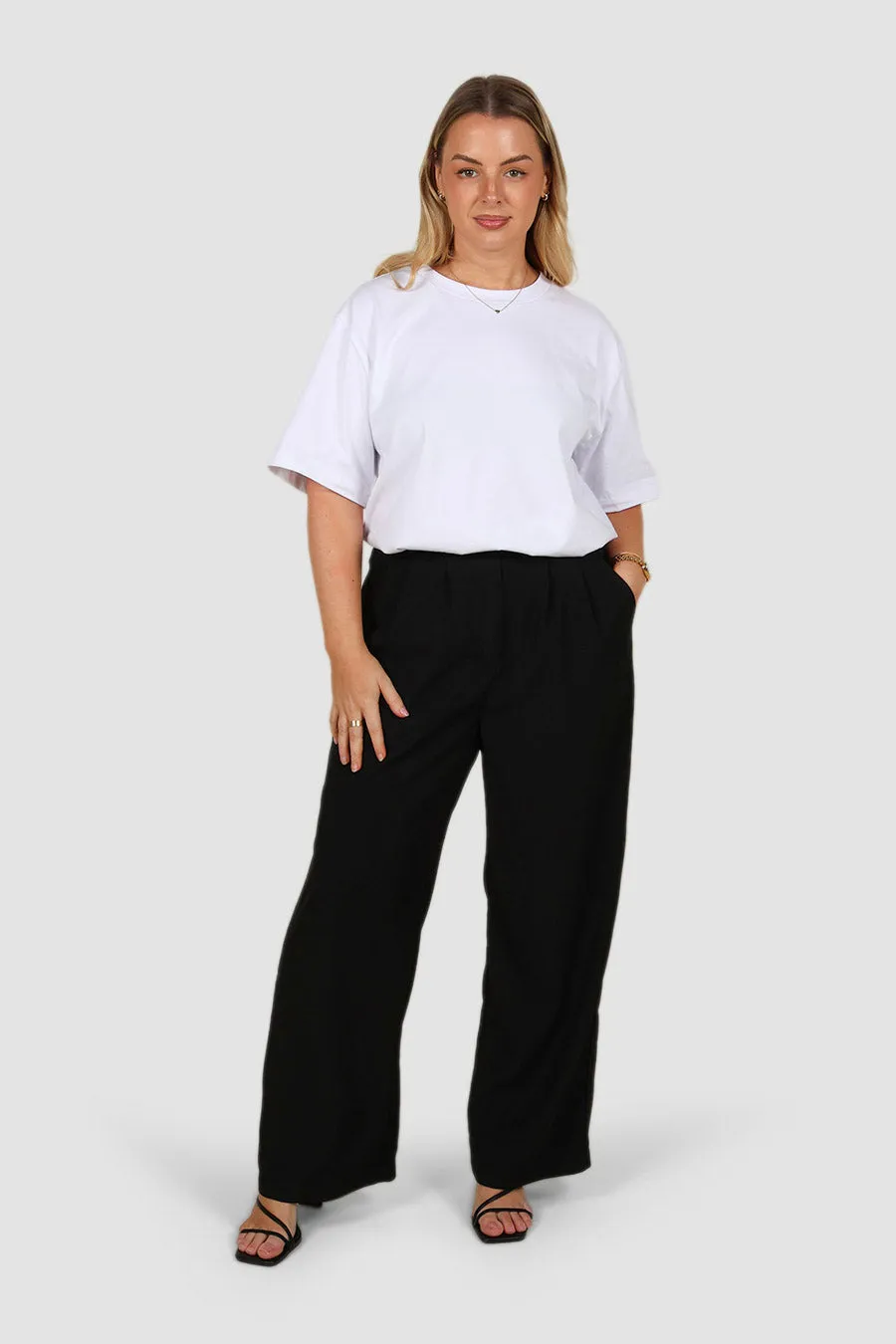 DOWNTOWN PANT BLACK sold by FAYT The Label