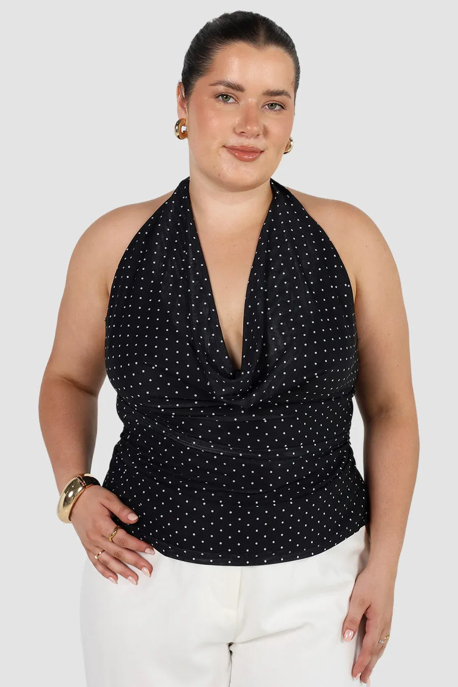 KIMMY TOP BLACK SPOT sold by FAYT The Label product image thumbnail 2