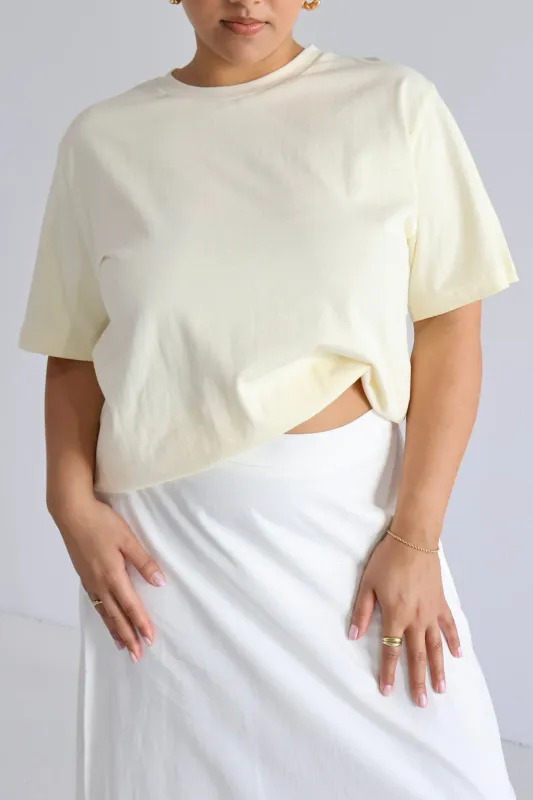 SIGNATURE TEE SOFT BUTTER sold by FAYT The Label