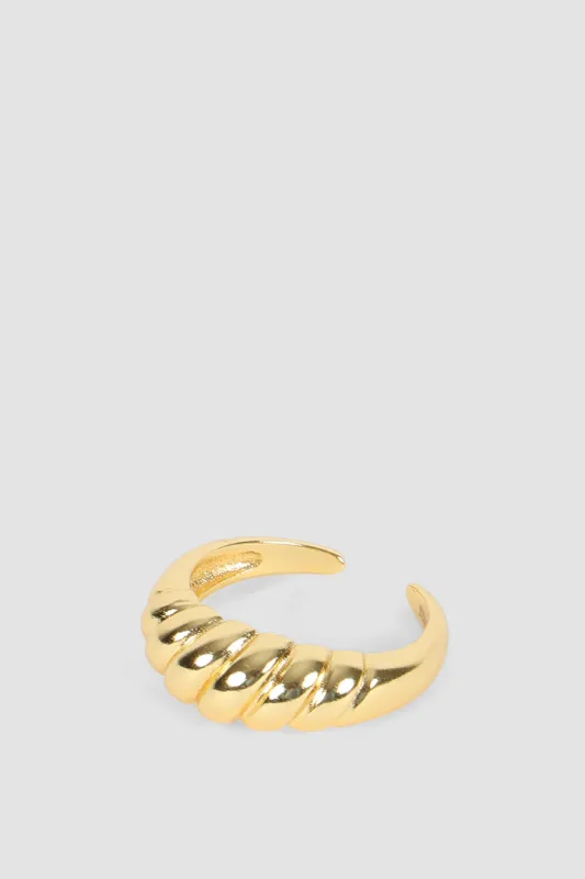 CROISSANT RING GOLD made by FAYT The Label
