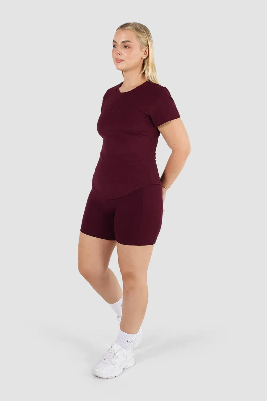 FORM FLOW FIT TEE PLUM sold by FAYT The Label product image thumbnail 5