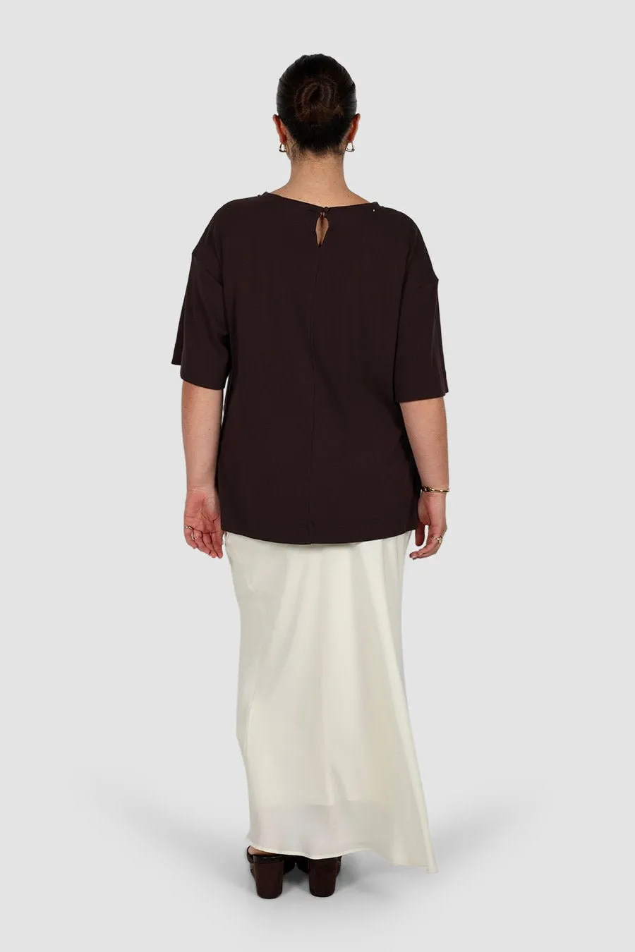 HAVEN OVERSIZED TEE CHOCOLATE sold by FAYT The Label product image thumbnail 5