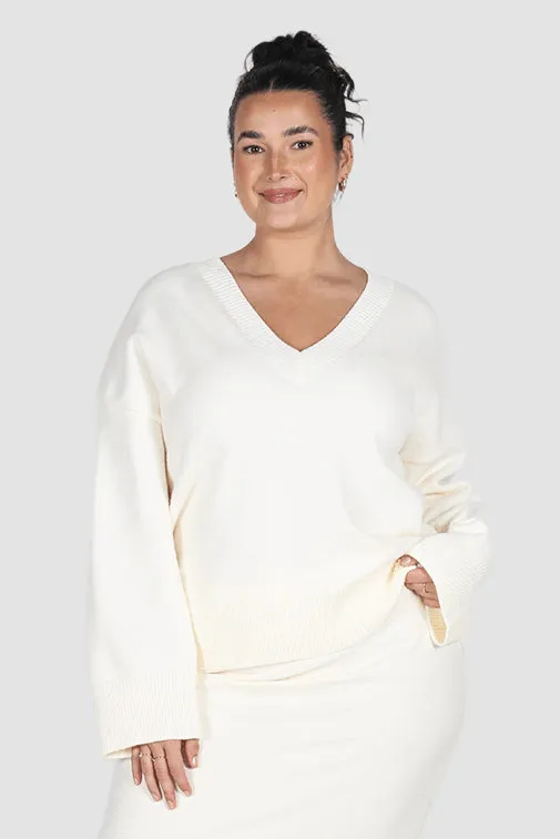 FINLEY KNIT WHITE sold by FAYT The Label