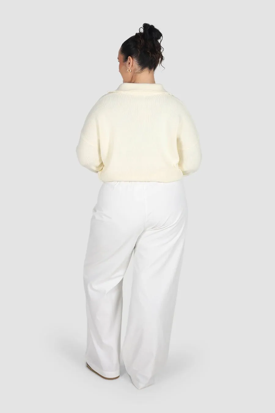 FLETCHER ZIP KNIT MILK sold by FAYT The Label product image thumbnail 5