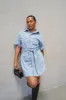 STERLING DENIM DRESS BLUE sold by FAYT The Label