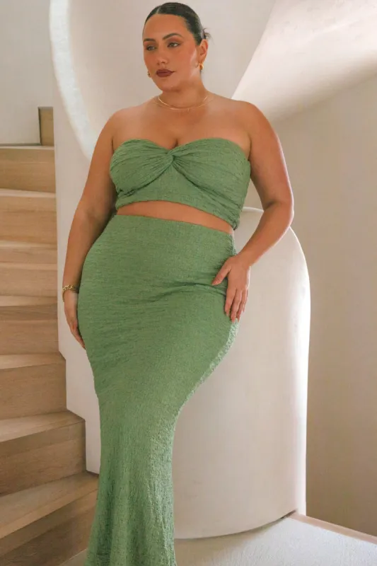 ZENNA MIDI SKIRT SAGE sold by FAYT The Label