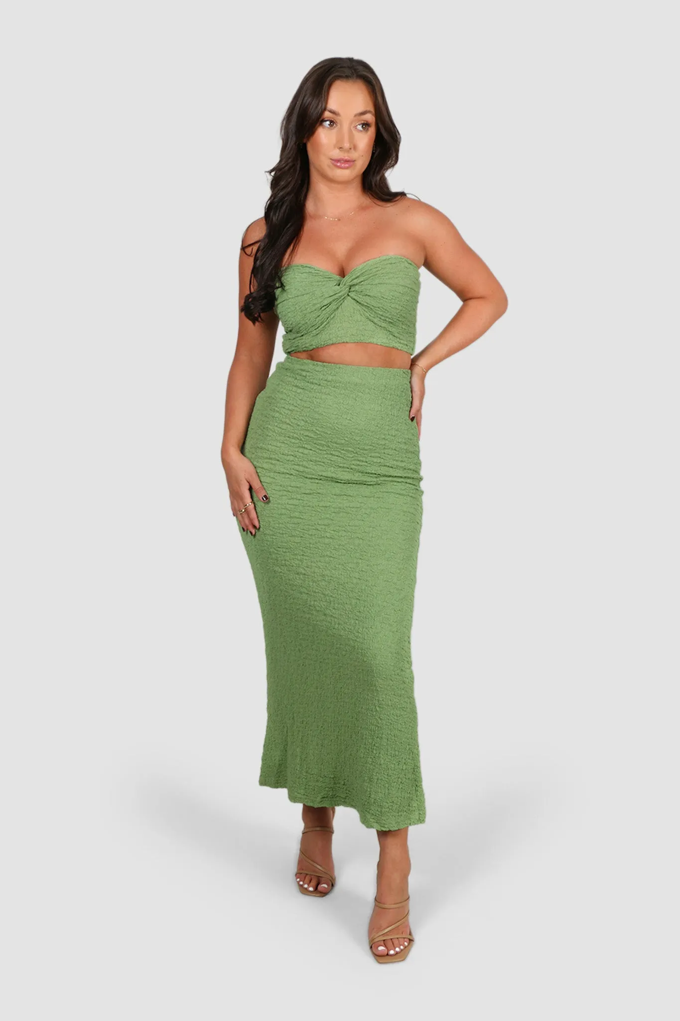 ZENNA MIDI SKIRT SAGE sold by FAYT The Label product image thumbnail 2