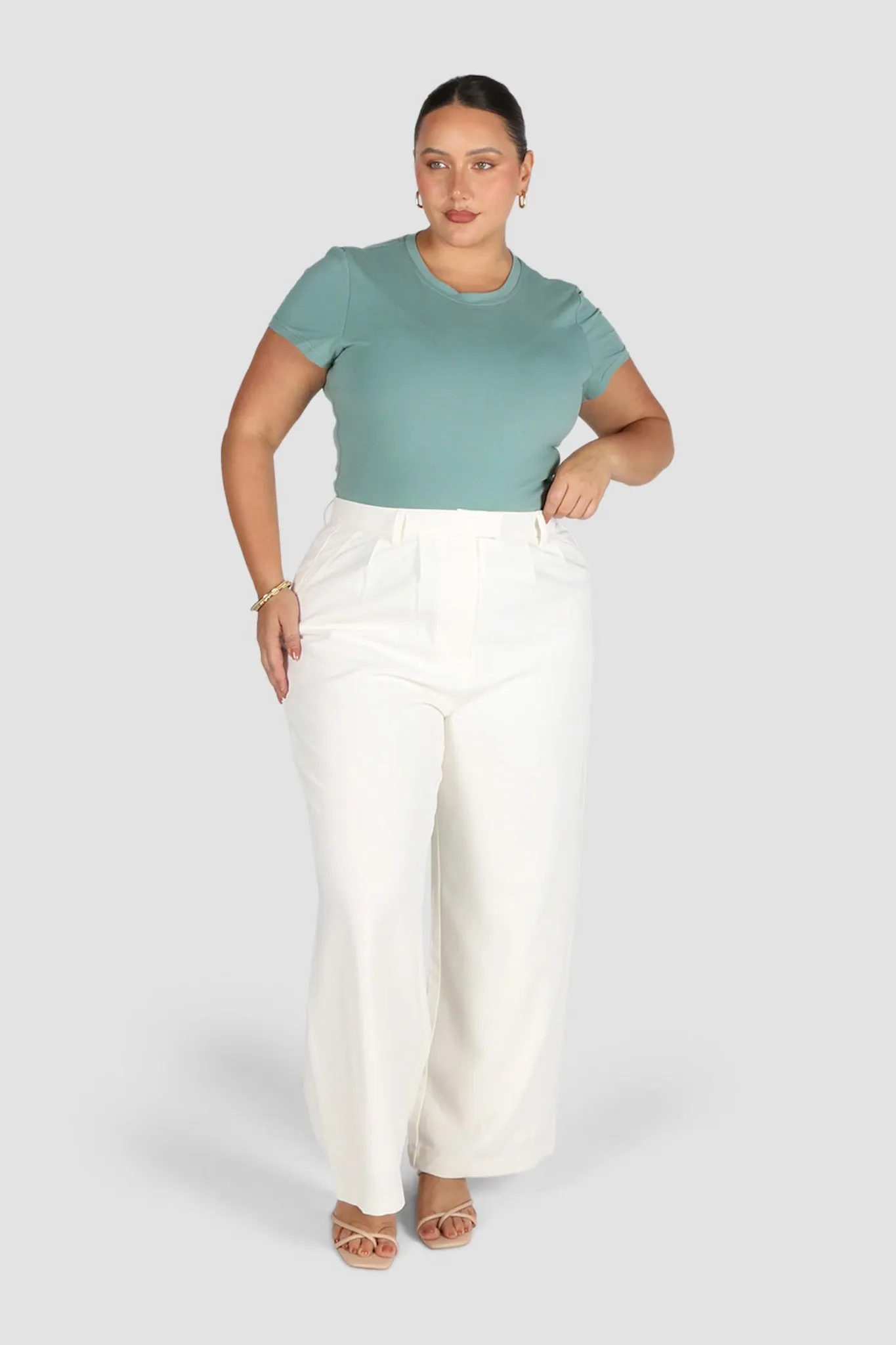 BUTTERY TEE SOFT GREEN sold by FAYT The Label product image thumbnail 3