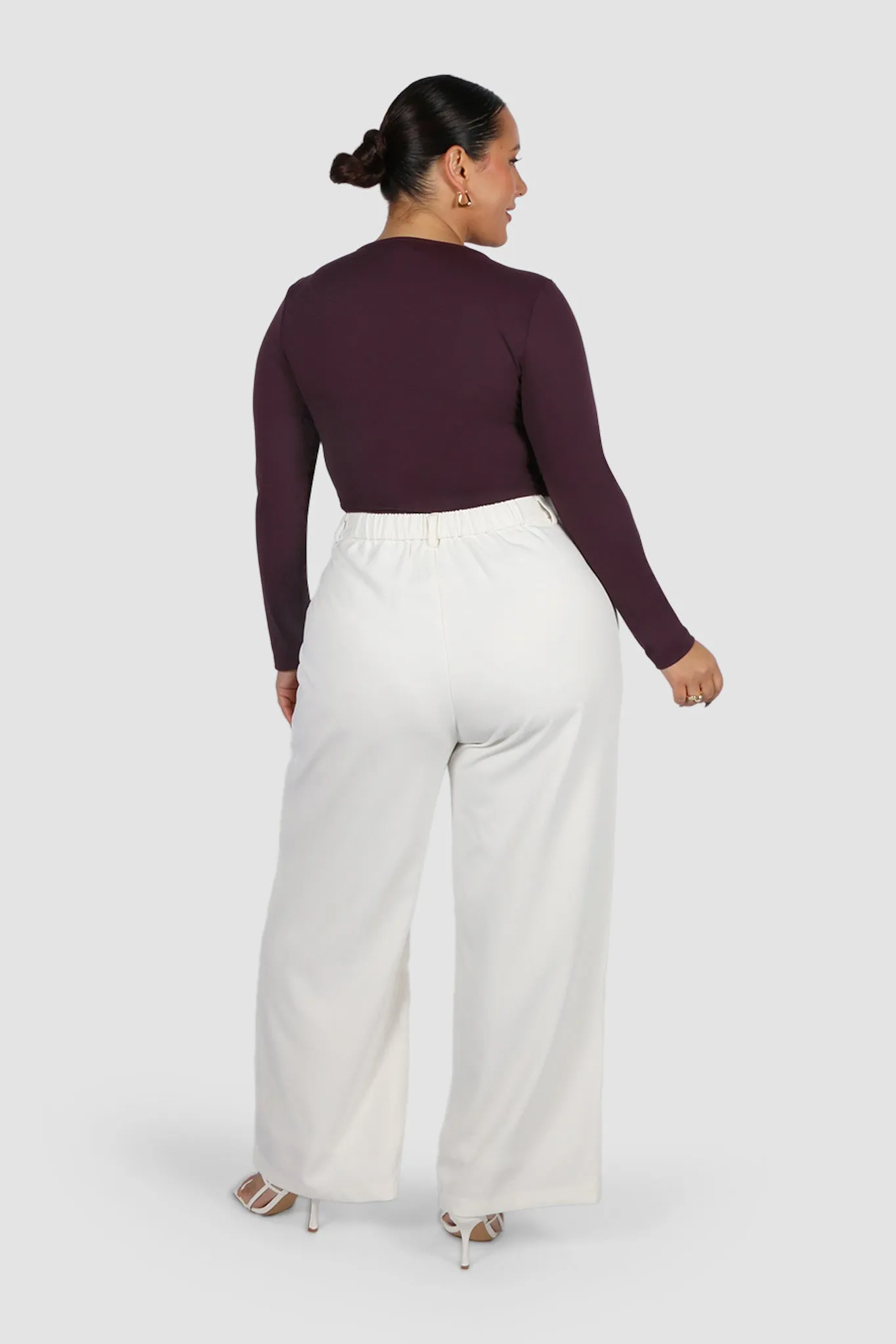 L/S BODYSUIT DEEP PLUM sold by FAYT The Label product image thumbnail 2