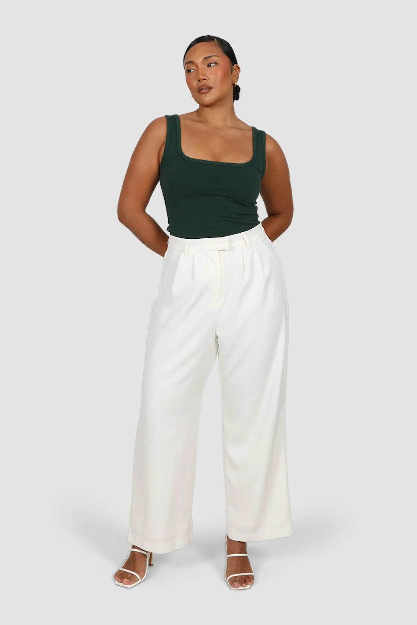 FAYT LOGO TANK DEEP GREEN sold by FAYT The Label product image thumbnail 4