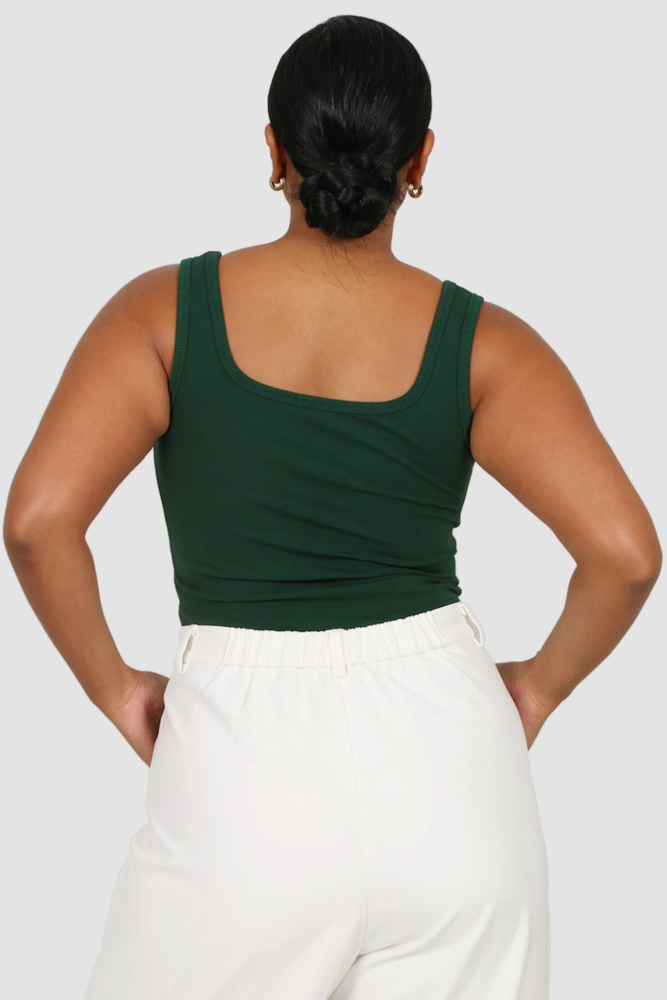 FAYT LOGO TANK DEEP GREEN sold by FAYT The Label product image thumbnail 3