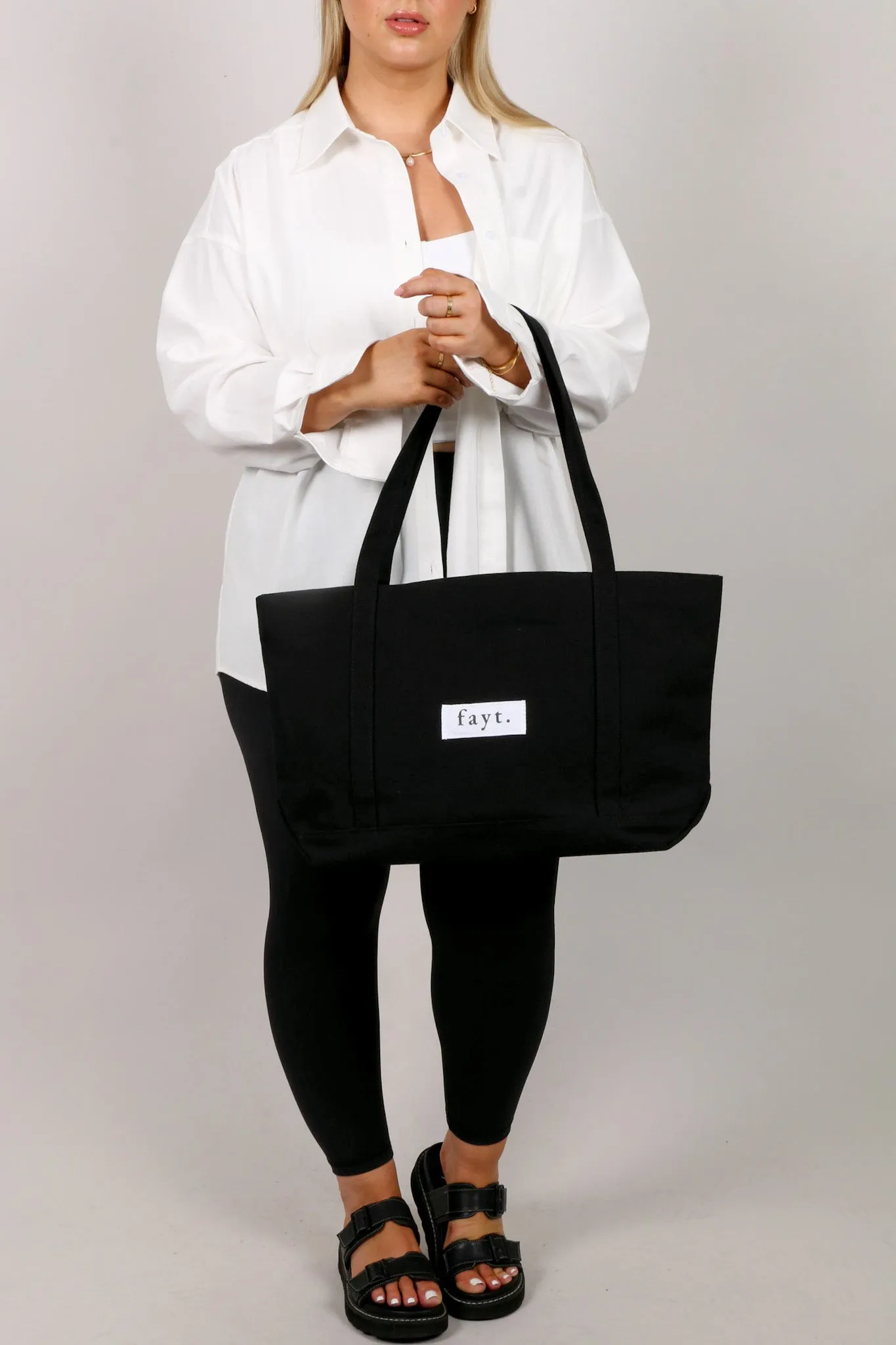 FAYT EVERYDAY TOTE BAG BLACK sold by FAYT The Label product image thumbnail 4
