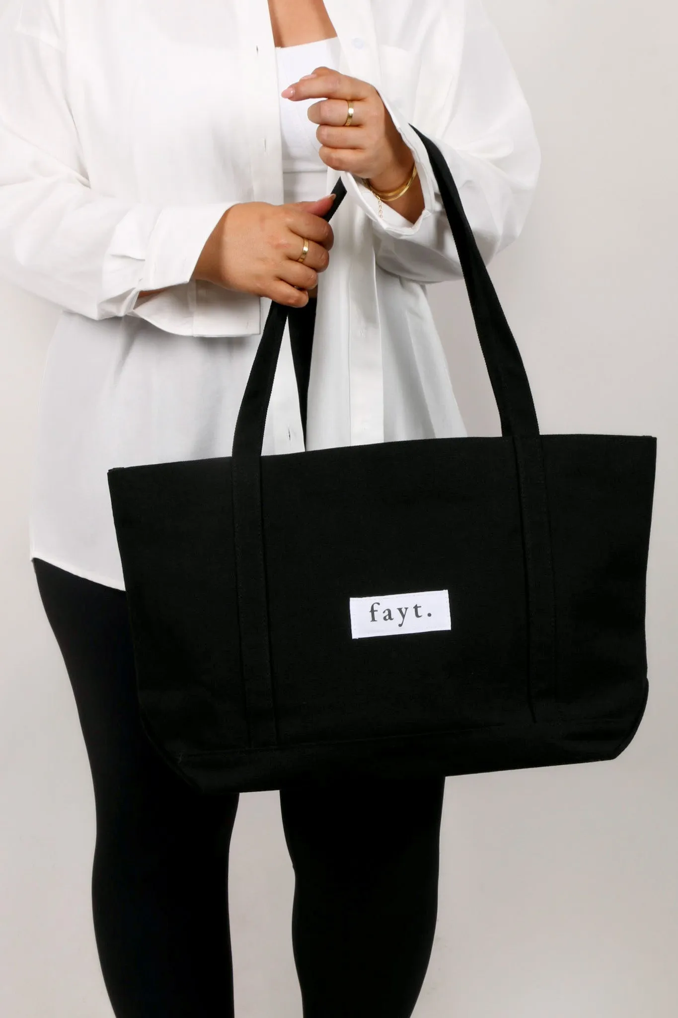 FAYT EVERYDAY TOTE BAG BLACK sold by FAYT The Label product image thumbnail 3
