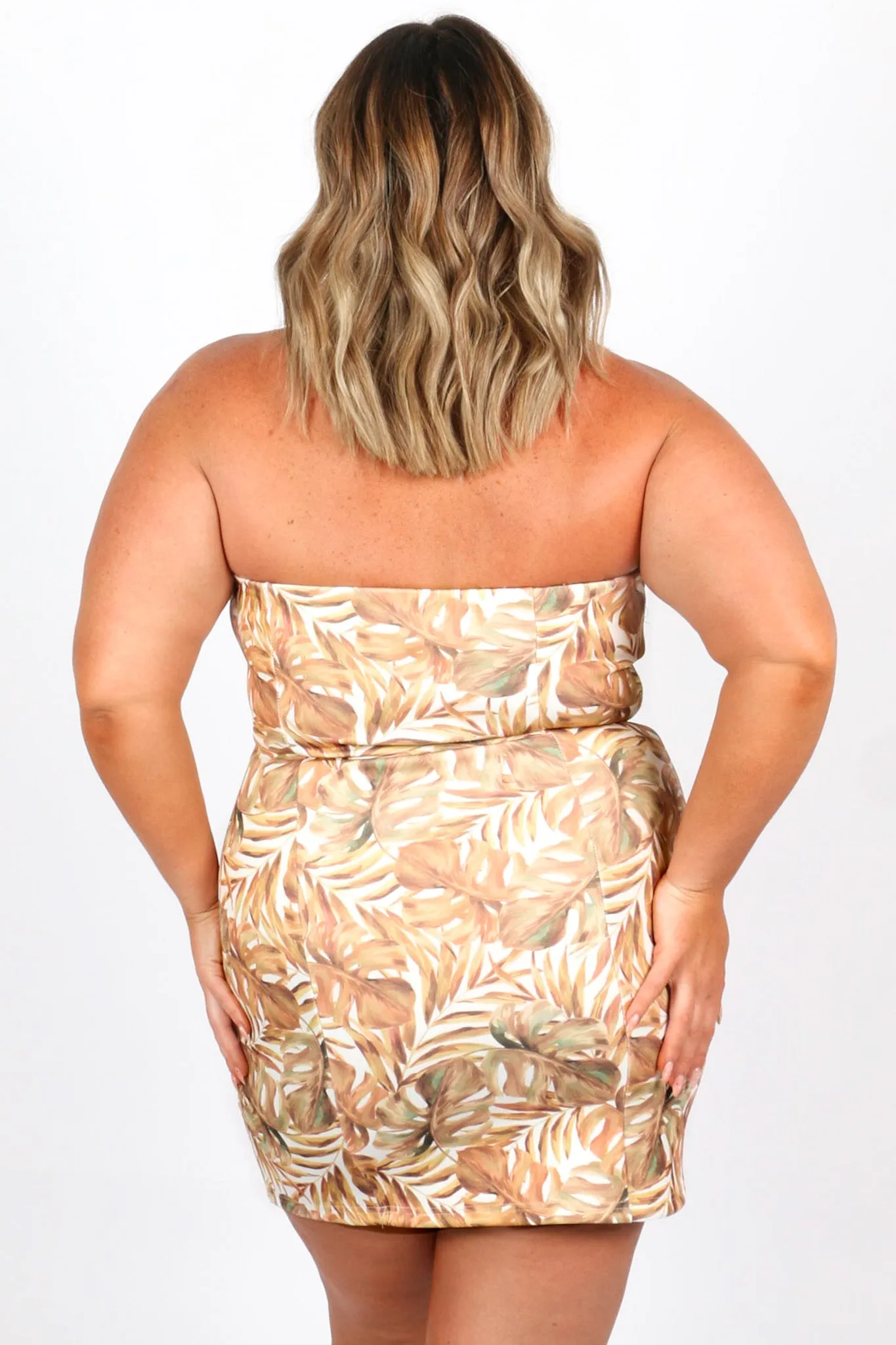 JOSE MINI DRESS LEAF PRINT sold by FAYT The Label product image thumbnail 3