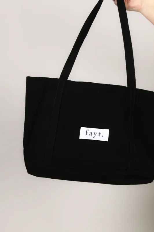 FAYT EVERYDAY TOTE BAG BLACK sold by FAYT The Label