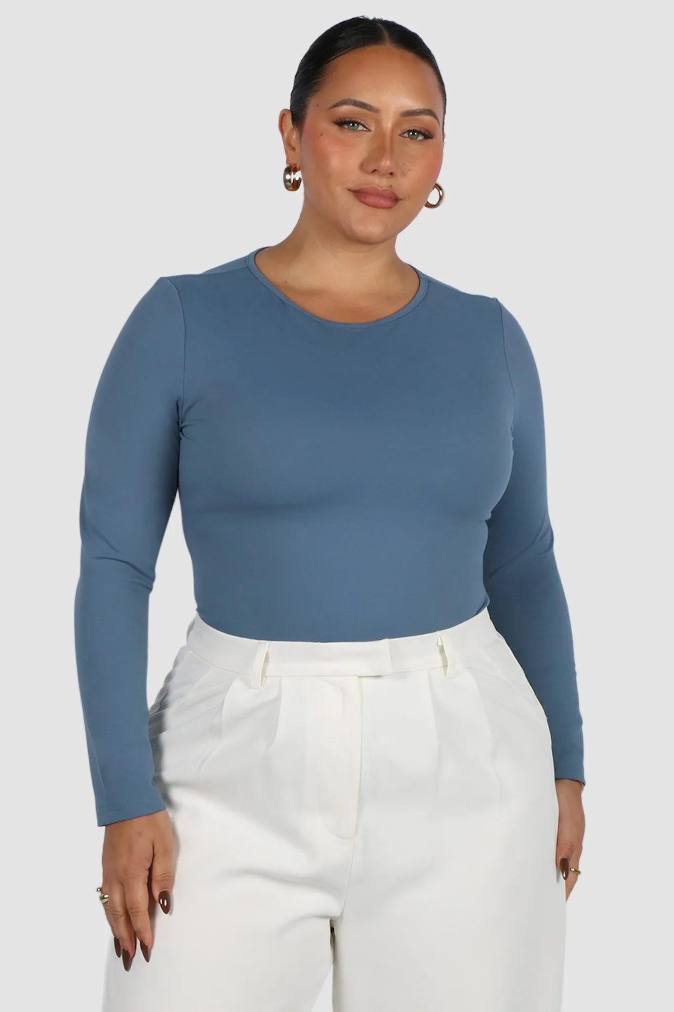 L/S BODYSUIT SLATE sold by FAYT The Label