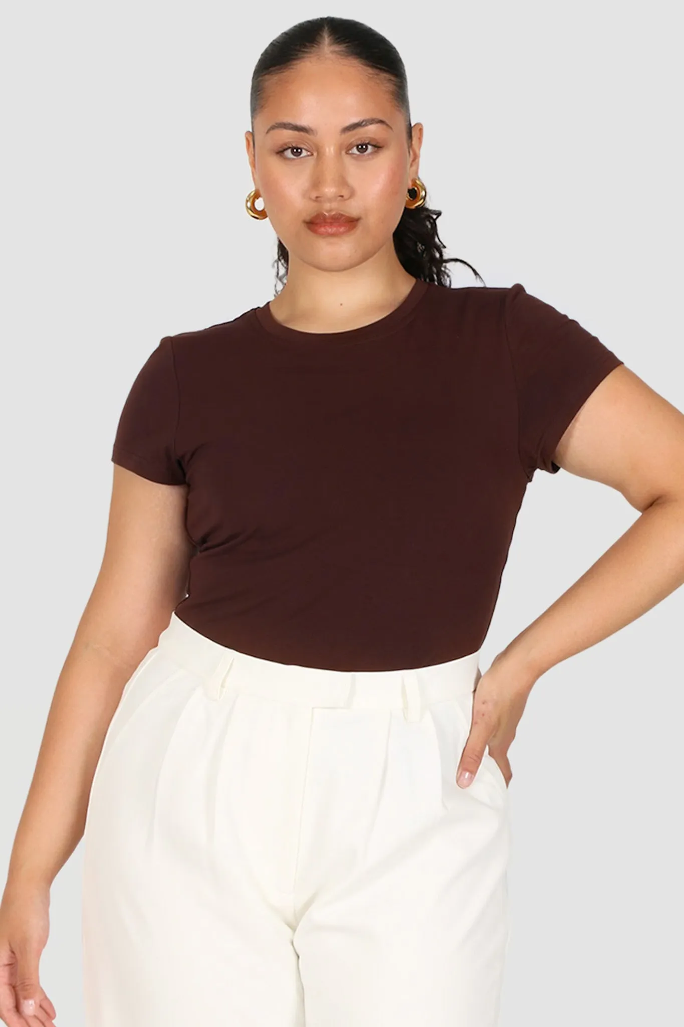 BUTTERY TEE CHOCOLATE sold by FAYT The Label product image thumbnail 4