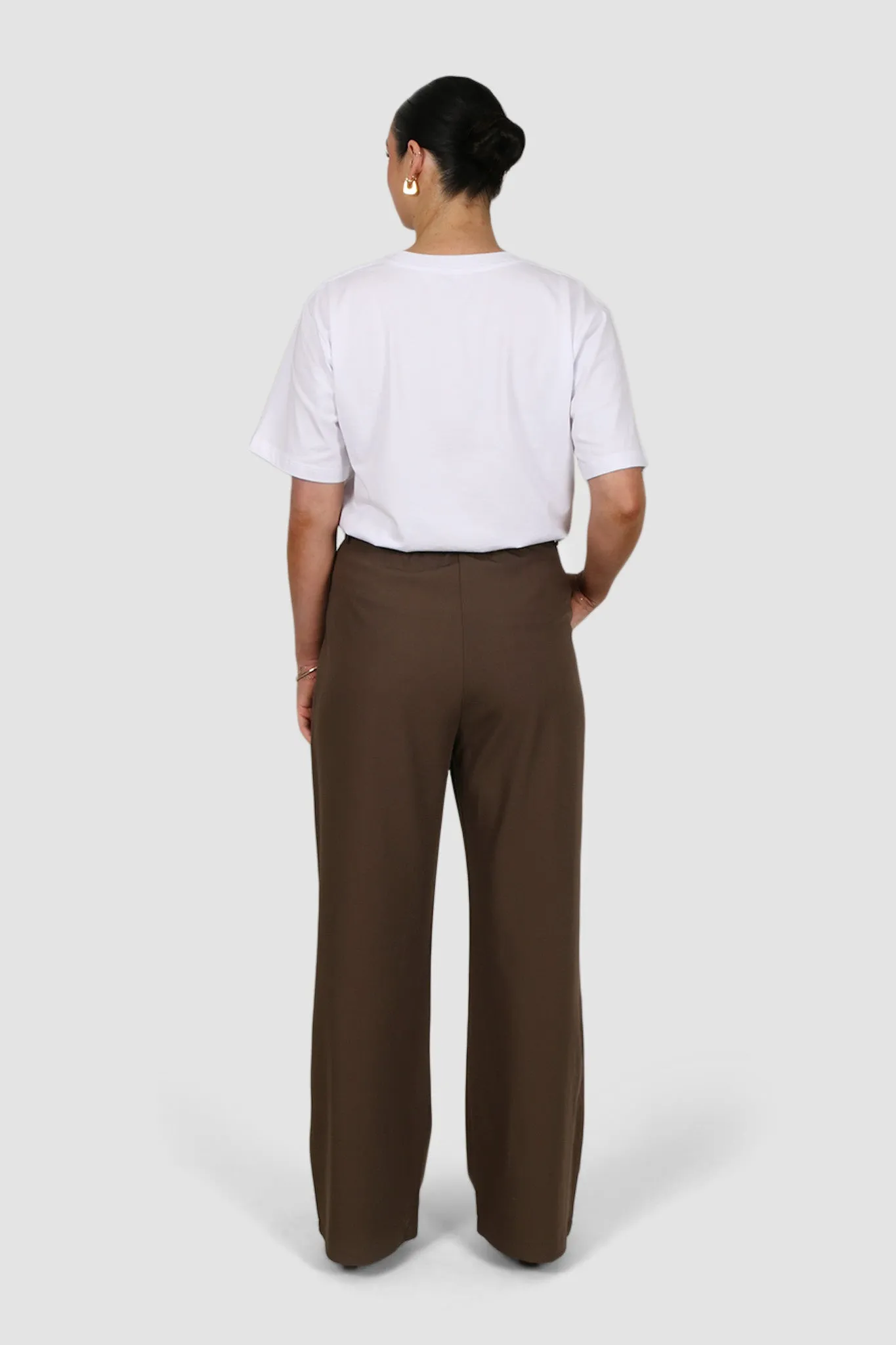DOWNTOWN PANT CHOCOLATE TALL FIT sold by FAYT The Label product image thumbnail 2
