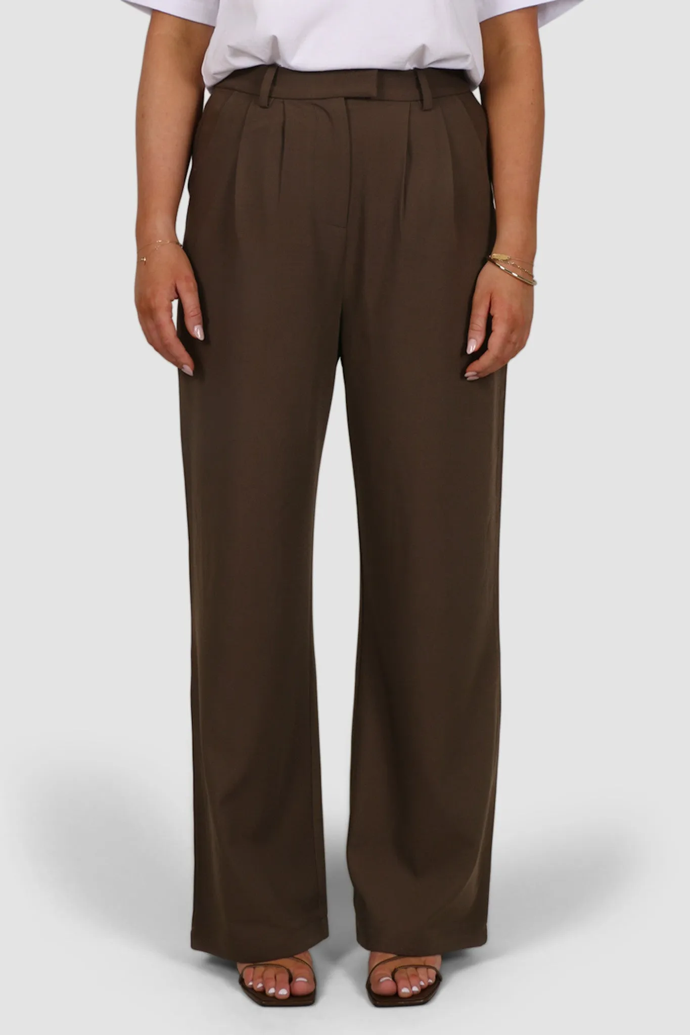 DOWNTOWN PANT CHOCOLATE TALL FIT sold by FAYT The Label product image thumbnail 4