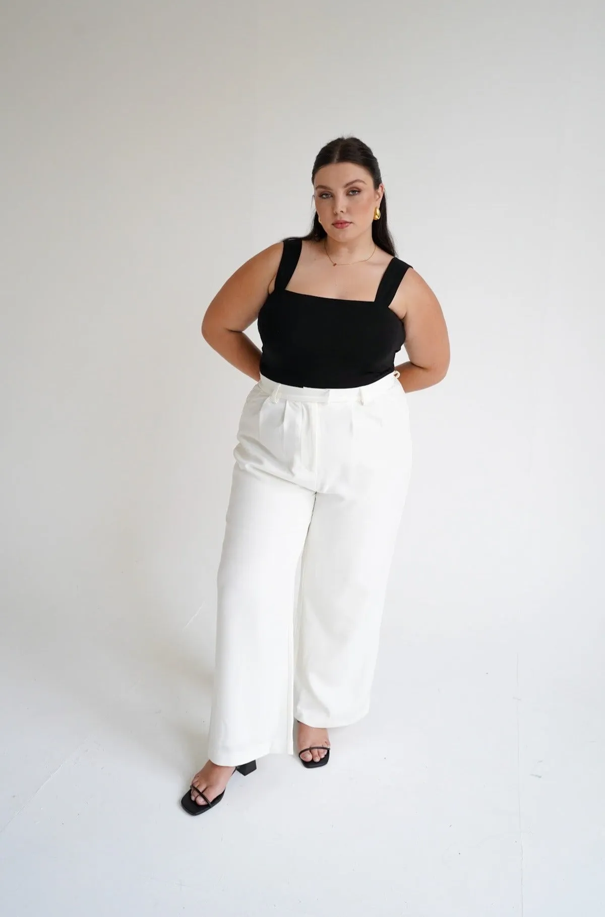 DOWNTOWN PANT WHITE sold by FAYT The Label