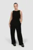 DOWNTOWN PANT BLACK sold by FAYT The Label