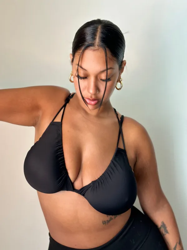 Black Bralette sold by Vanusian Swim