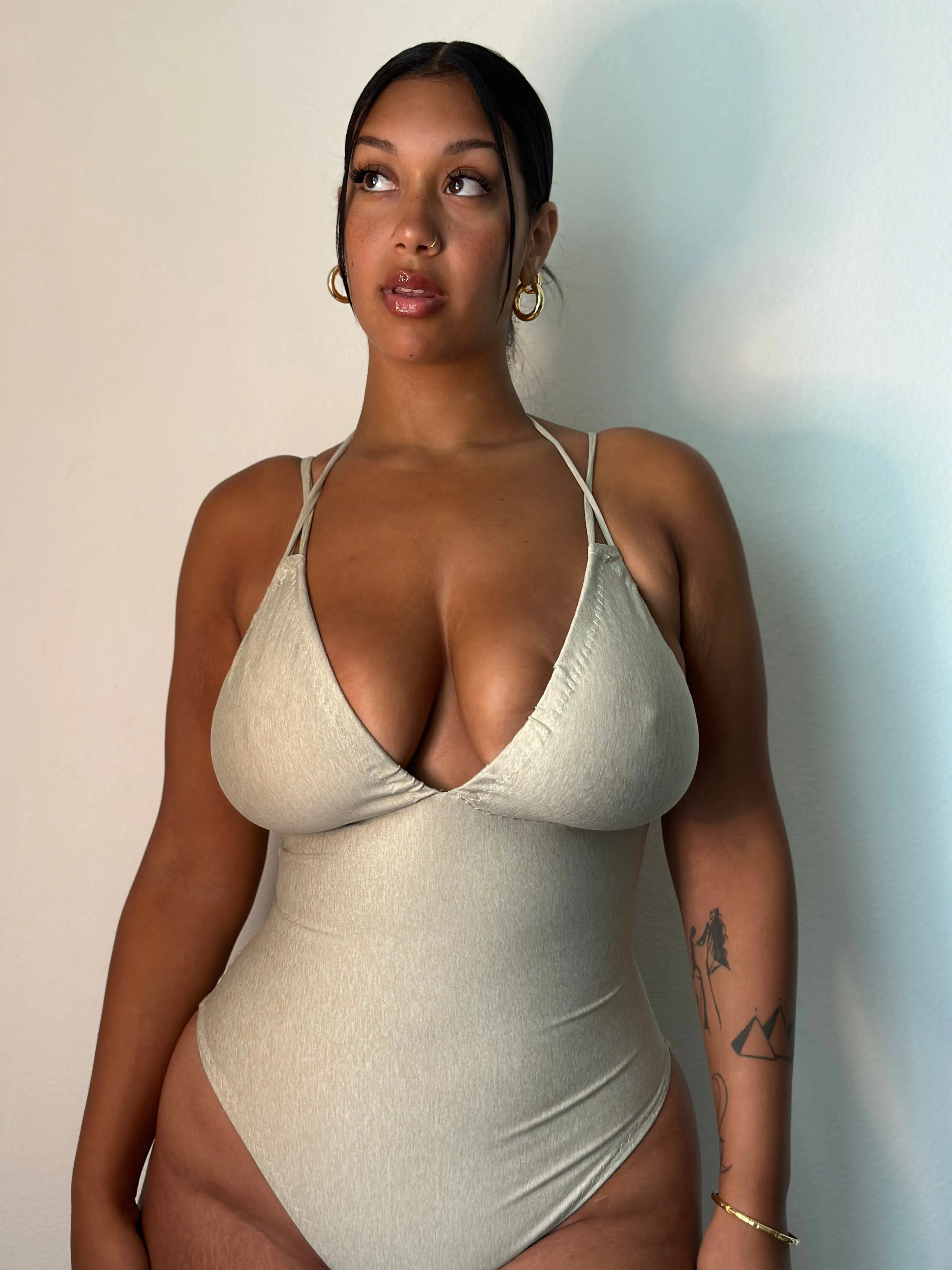 Beige Butter Bodysuit sold by Vanusian Swim product image thumbnail 3
