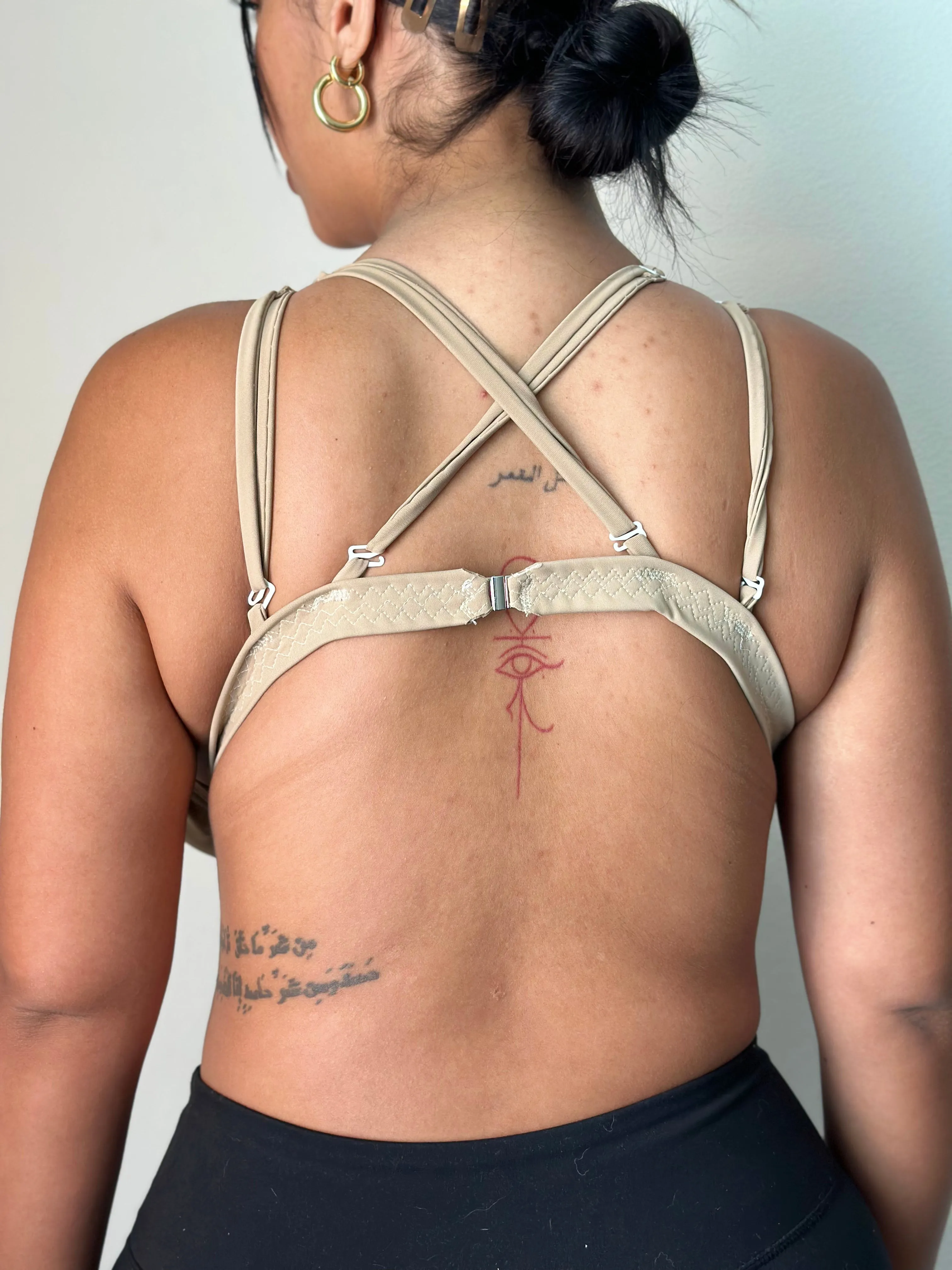 Beige Bralette sold by Vanusian Swim product image thumbnail 3