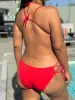 Simple Red Boyshort sold by Vanusian Swim