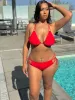 Simple Red Boyshort sold by Vanusian Swim