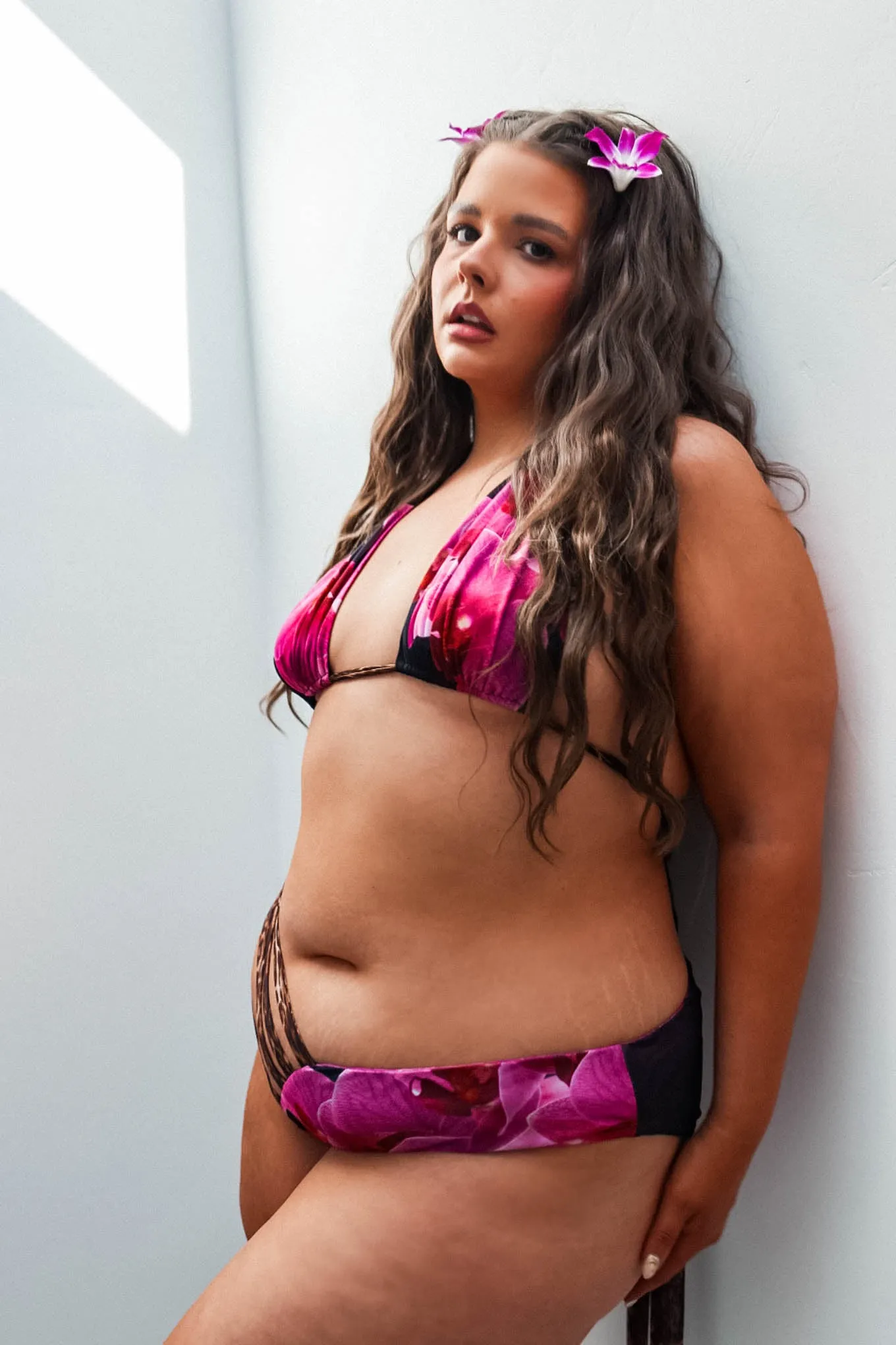 Bella Orchid Leopard High-Waisted Bottom sold by Alpine Butterfly product image thumbnail 2