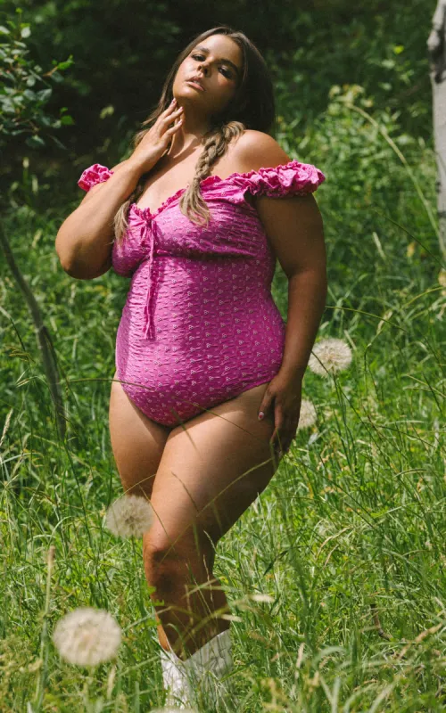 Elle One-Piece in Sweetpea sold by Alpine Butterfly