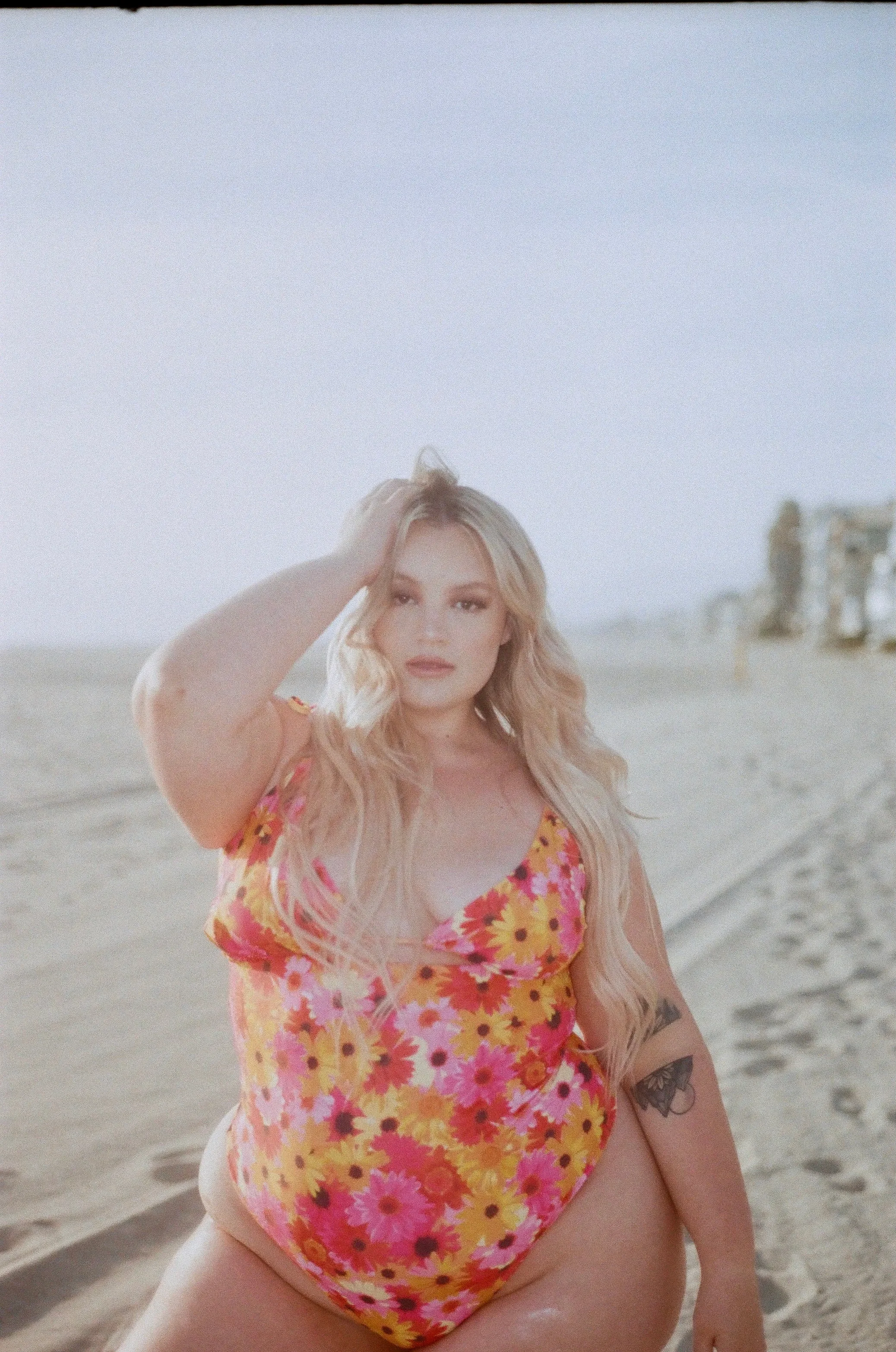 Serena Top in Pink Daisy sold by Alpine Butterfly