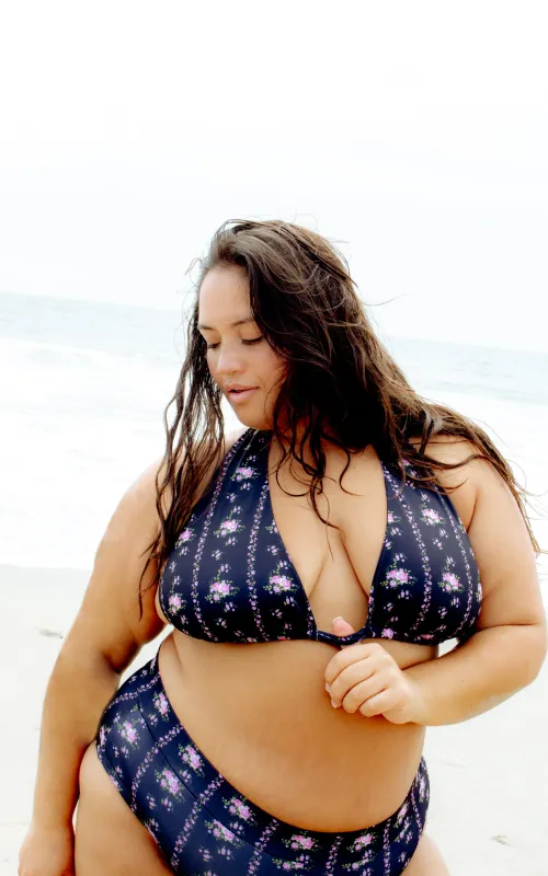 Haze Top in Midnight Bloom sold by Alpine Butterfly