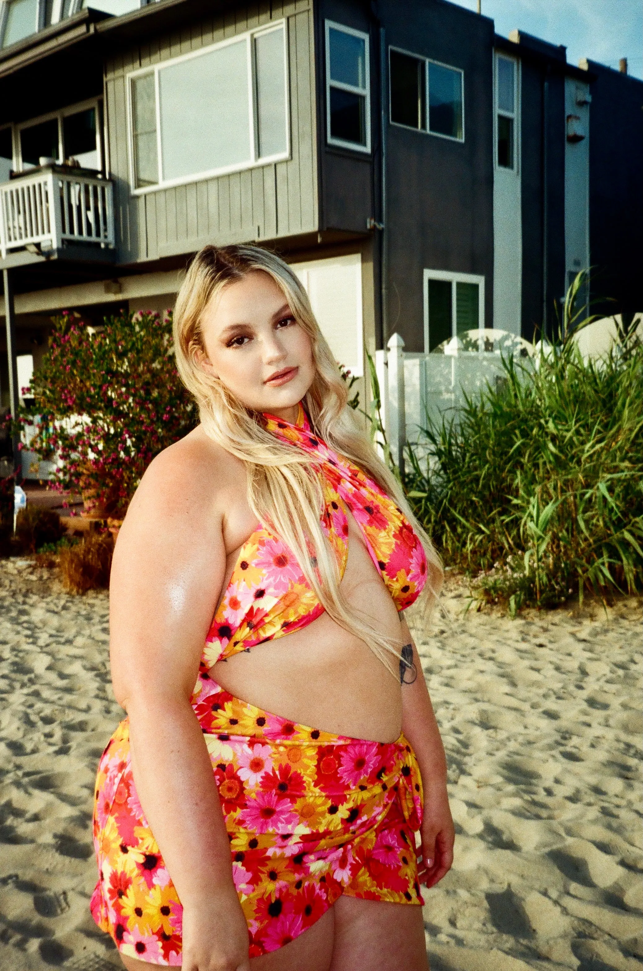 Alma Skirt in Pink Daisy sold by Alpine Butterfly product image thumbnail 4